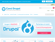 Tablet Screenshot of corsidrupal.it
